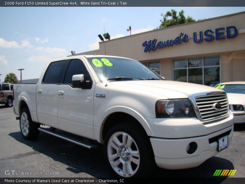 White Sand Tri-Coat / Tan 2008 Ford F150 Limited SuperCrew 4x4