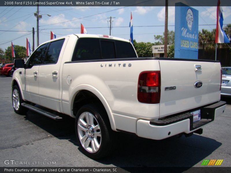 White Sand Tri-Coat / Tan 2008 Ford F150 Limited SuperCrew 4x4