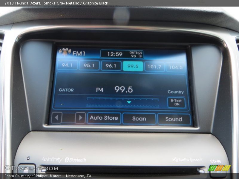 Smoke Gray Metallic / Graphite Black 2013 Hyundai Azera
