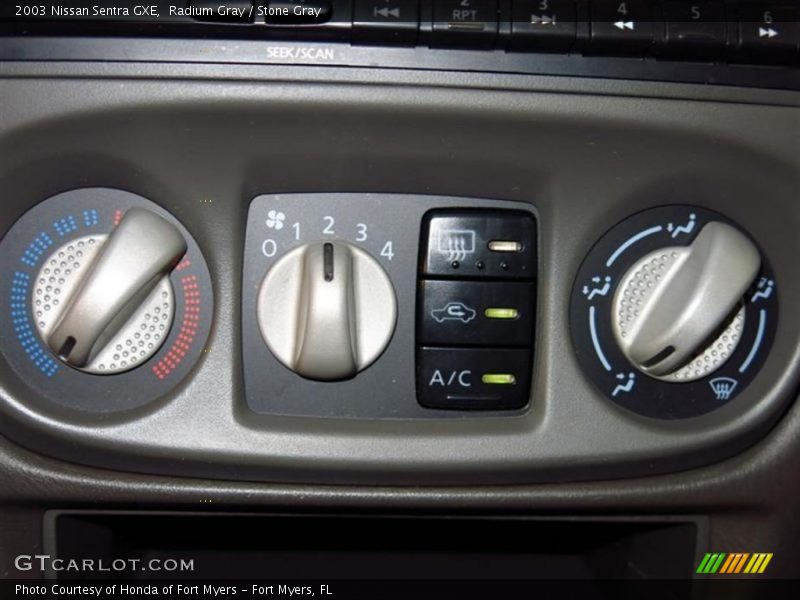 Controls of 2003 Sentra GXE