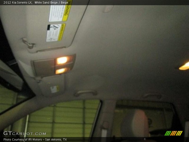White Sand Beige / Beige 2012 Kia Sorento LX