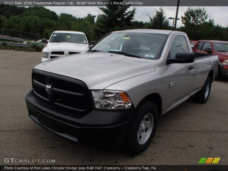 Bright Silver Metallic / Black/Diesel Gray 2013 Ram 1500 Tradesman Regular Cab