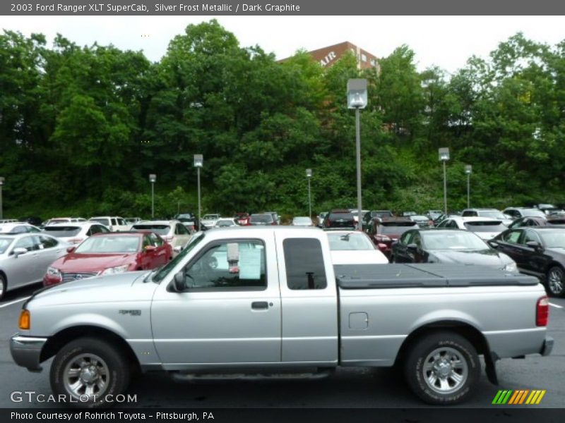 Silver Frost Metallic / Dark Graphite 2003 Ford Ranger XLT SuperCab