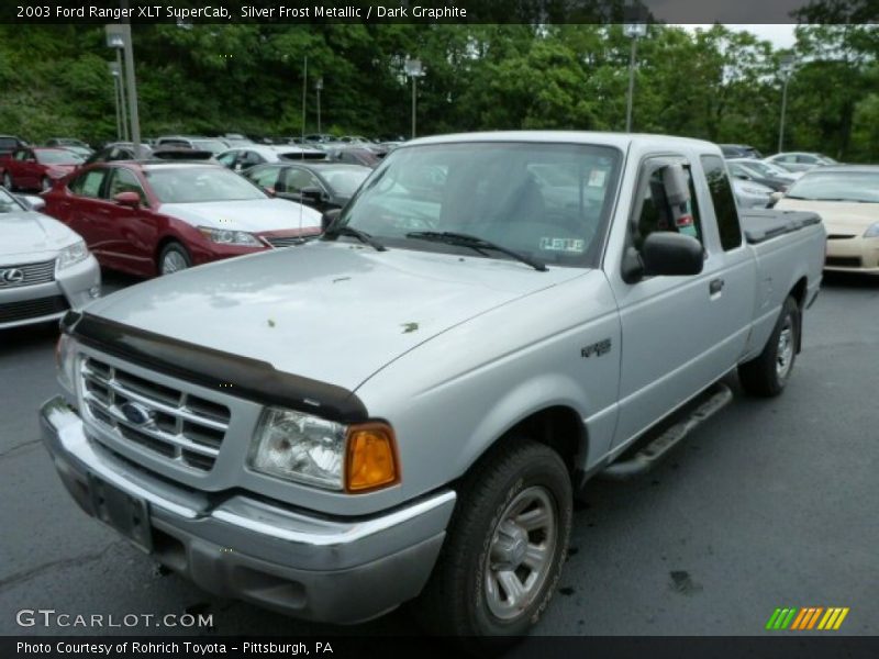 Silver Frost Metallic / Dark Graphite 2003 Ford Ranger XLT SuperCab