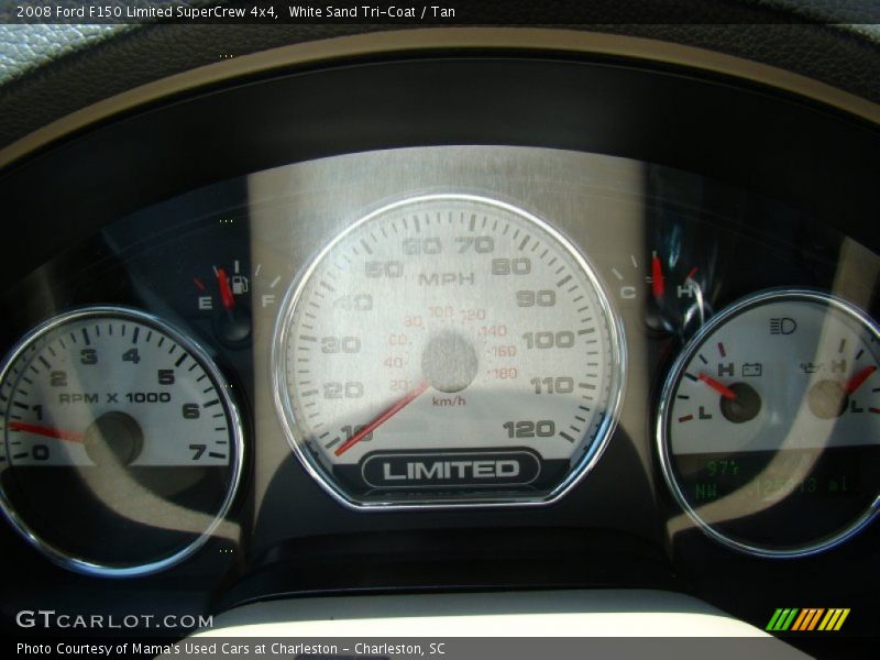 White Sand Tri-Coat / Tan 2008 Ford F150 Limited SuperCrew 4x4