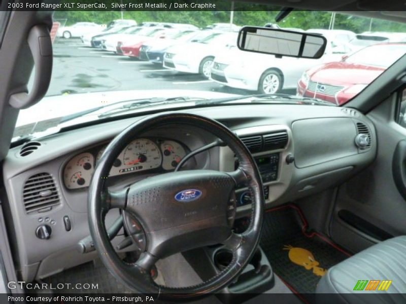 Silver Frost Metallic / Dark Graphite 2003 Ford Ranger XLT SuperCab