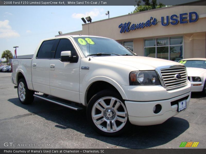 White Sand Tri-Coat / Tan 2008 Ford F150 Limited SuperCrew 4x4