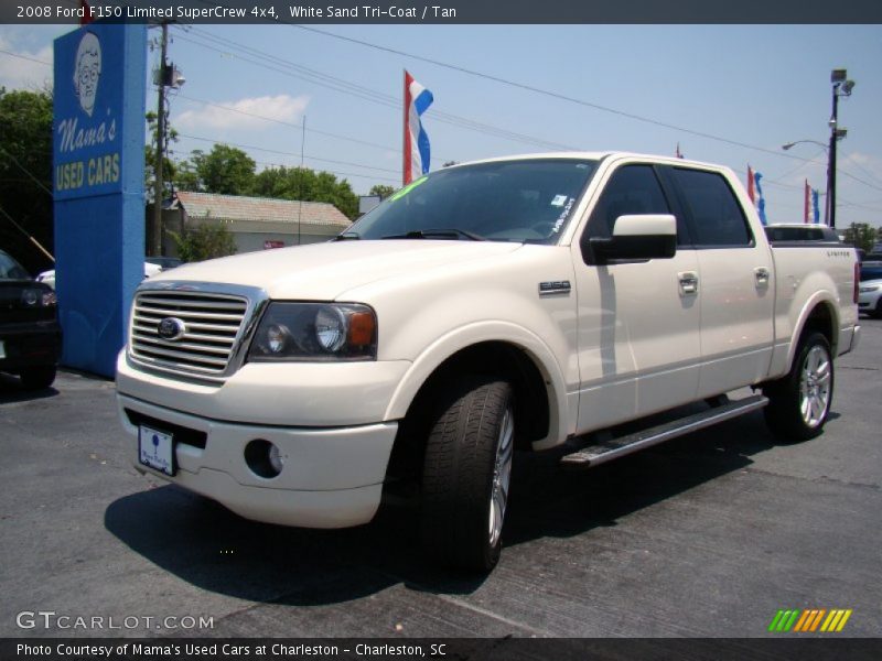 White Sand Tri-Coat / Tan 2008 Ford F150 Limited SuperCrew 4x4