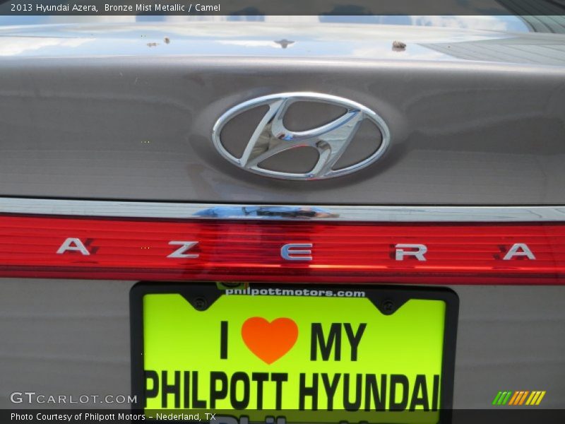 Bronze Mist Metallic / Camel 2013 Hyundai Azera