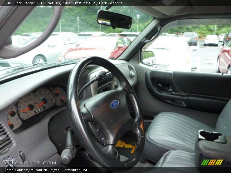 Silver Frost Metallic / Dark Graphite 2003 Ford Ranger XLT SuperCab