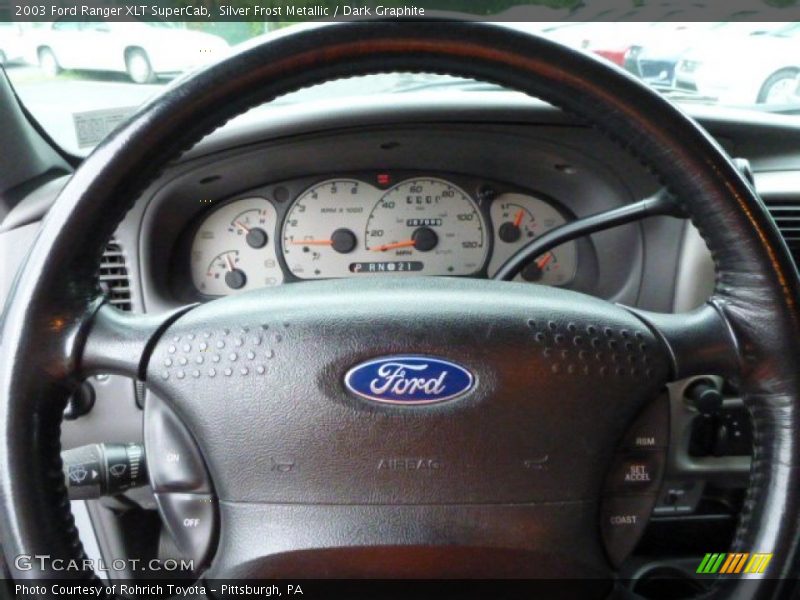 Silver Frost Metallic / Dark Graphite 2003 Ford Ranger XLT SuperCab