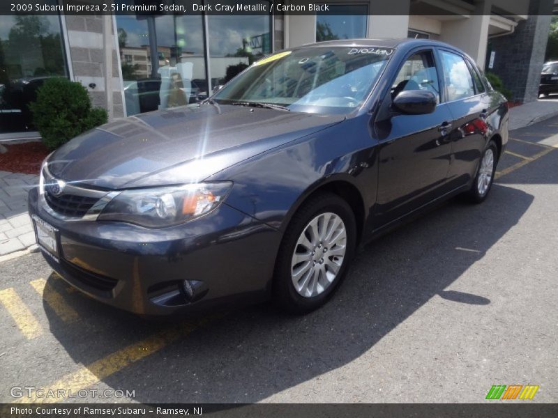 Dark Gray Metallic / Carbon Black 2009 Subaru Impreza 2.5i Premium Sedan