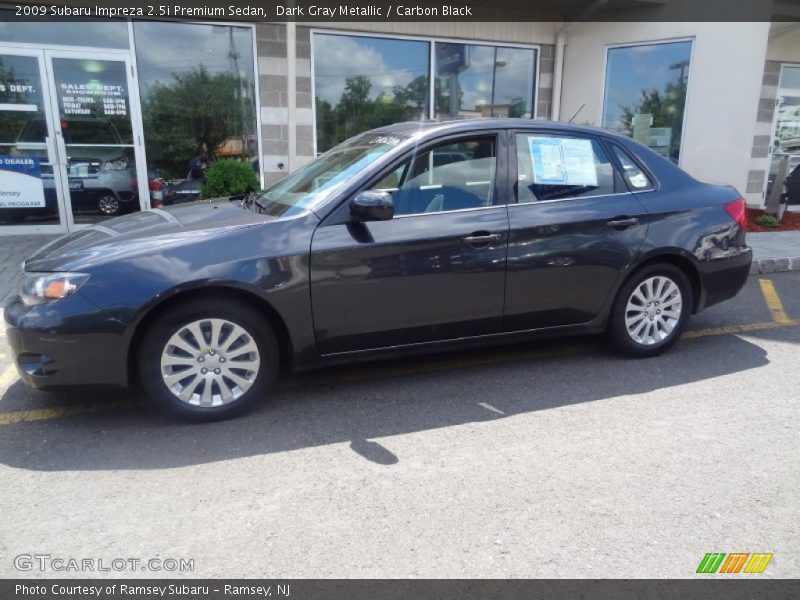 Dark Gray Metallic / Carbon Black 2009 Subaru Impreza 2.5i Premium Sedan
