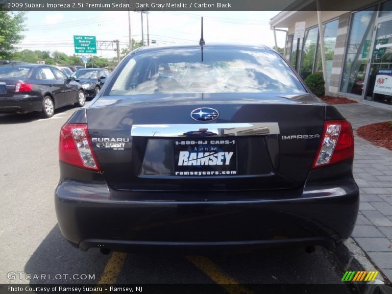Dark Gray Metallic / Carbon Black 2009 Subaru Impreza 2.5i Premium Sedan