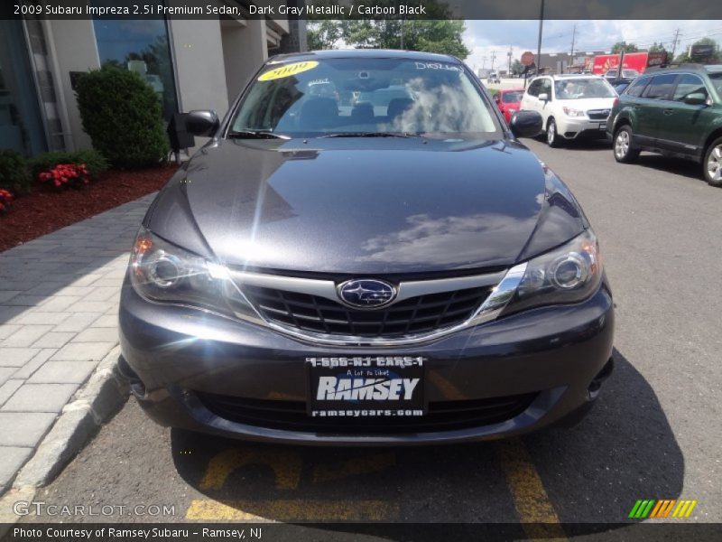 Dark Gray Metallic / Carbon Black 2009 Subaru Impreza 2.5i Premium Sedan