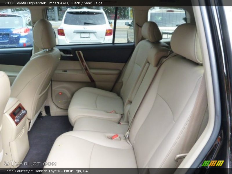 Black / Sand Beige 2012 Toyota Highlander Limited 4WD