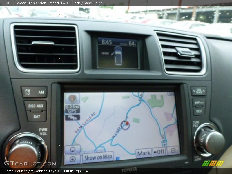 Black / Sand Beige 2012 Toyota Highlander Limited 4WD