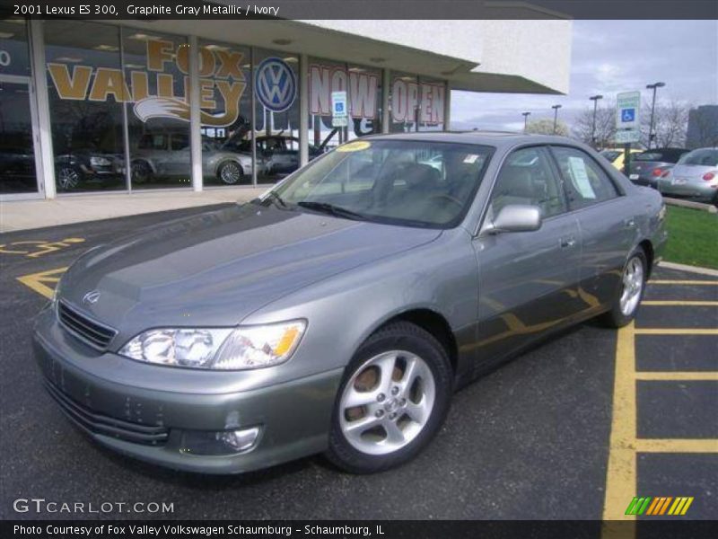 Graphite Gray Metallic / Ivory 2001 Lexus ES 300