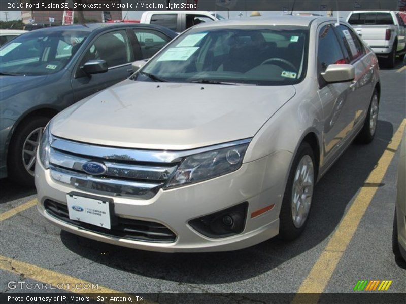 Smokestone Metallic / Medium Light Stone 2010 Ford Fusion SE