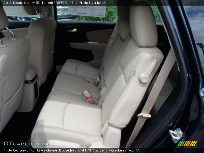 Fathom Blue Pearl / Black/Light Frost Beige 2013 Dodge Journey SE