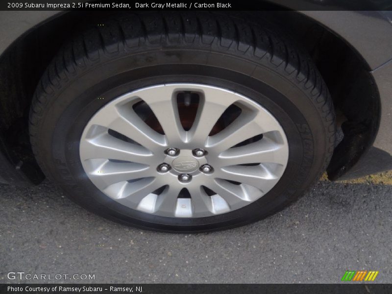 Dark Gray Metallic / Carbon Black 2009 Subaru Impreza 2.5i Premium Sedan