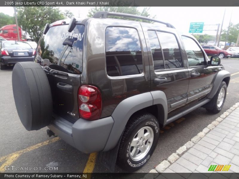Dark Khaki Pearl / Khaki 2005 Jeep Liberty CRD Sport 4x4