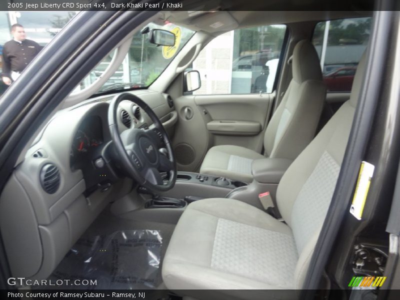 Dark Khaki Pearl / Khaki 2005 Jeep Liberty CRD Sport 4x4