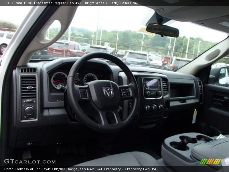 Bright White / Black/Diesel Gray 2013 Ram 1500 Tradesman Regular Cab 4x4