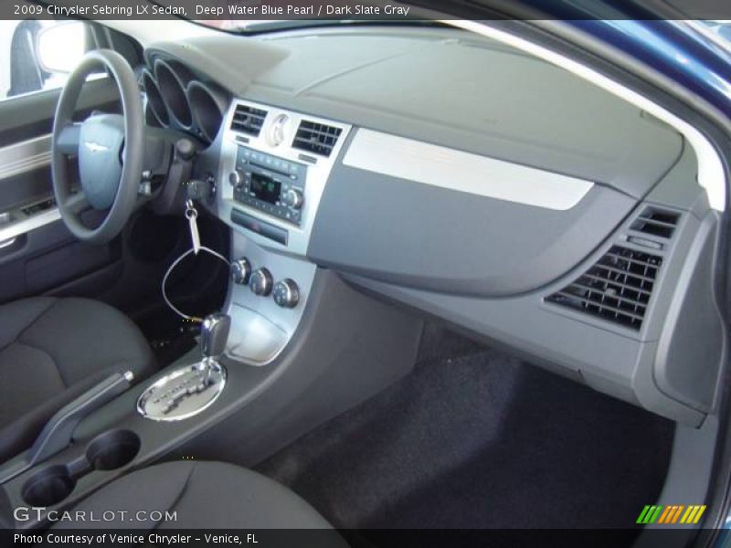 Deep Water Blue Pearl / Dark Slate Gray 2009 Chrysler Sebring LX Sedan