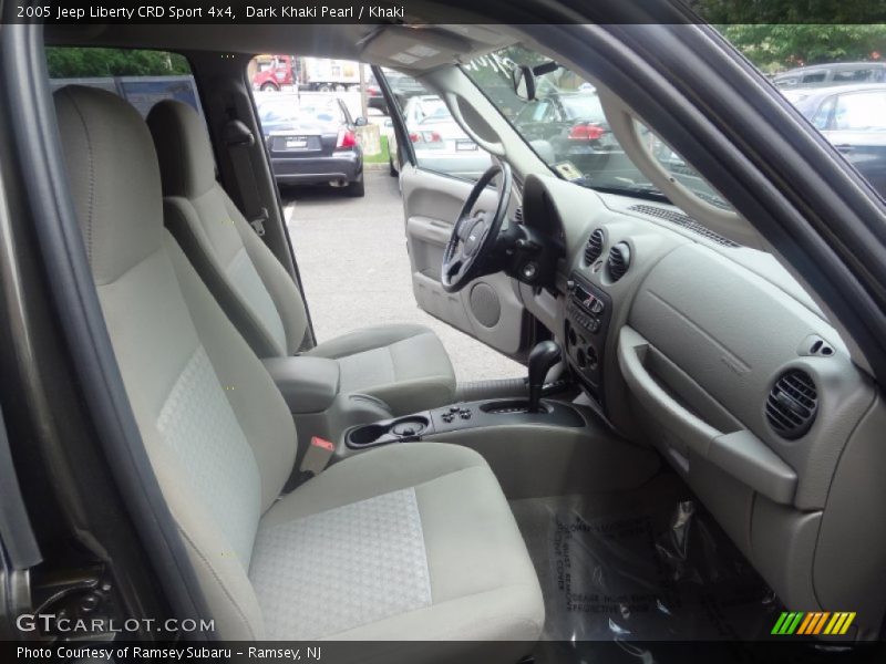 Dark Khaki Pearl / Khaki 2005 Jeep Liberty CRD Sport 4x4