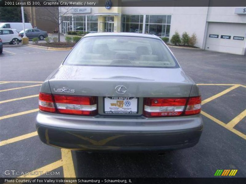 Graphite Gray Metallic / Ivory 2001 Lexus ES 300