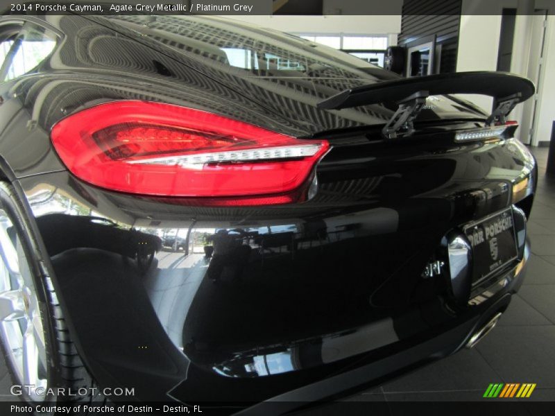 Agate Grey Metallic / Platinum Grey 2014 Porsche Cayman