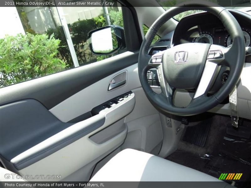 Alabaster Silver Metallic / Gray 2013 Honda Odyssey EX-L