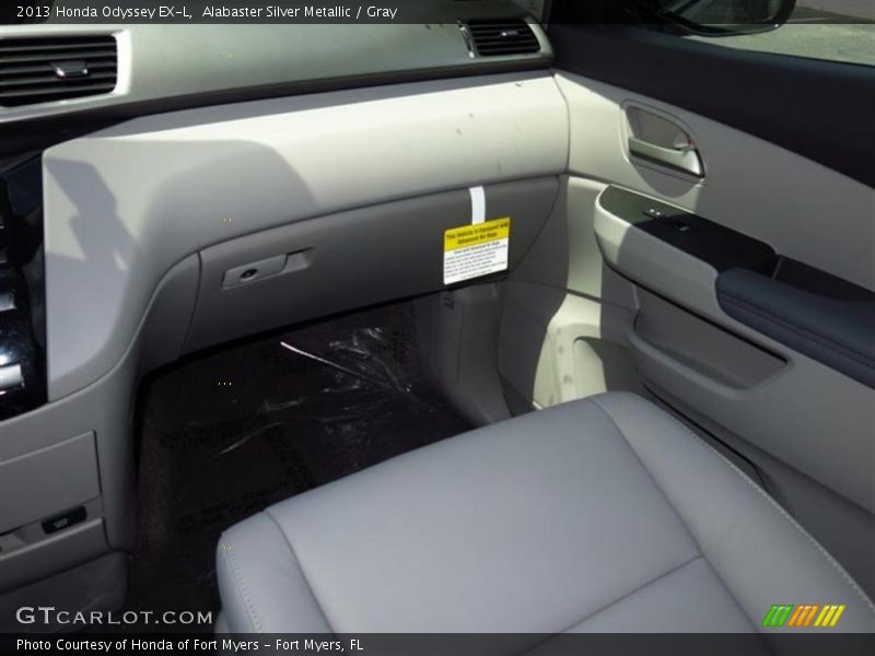 Alabaster Silver Metallic / Gray 2013 Honda Odyssey EX-L
