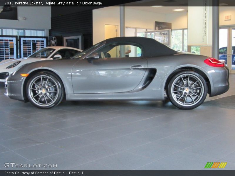 Agate Grey Metallic / Luxor Beige 2013 Porsche Boxster