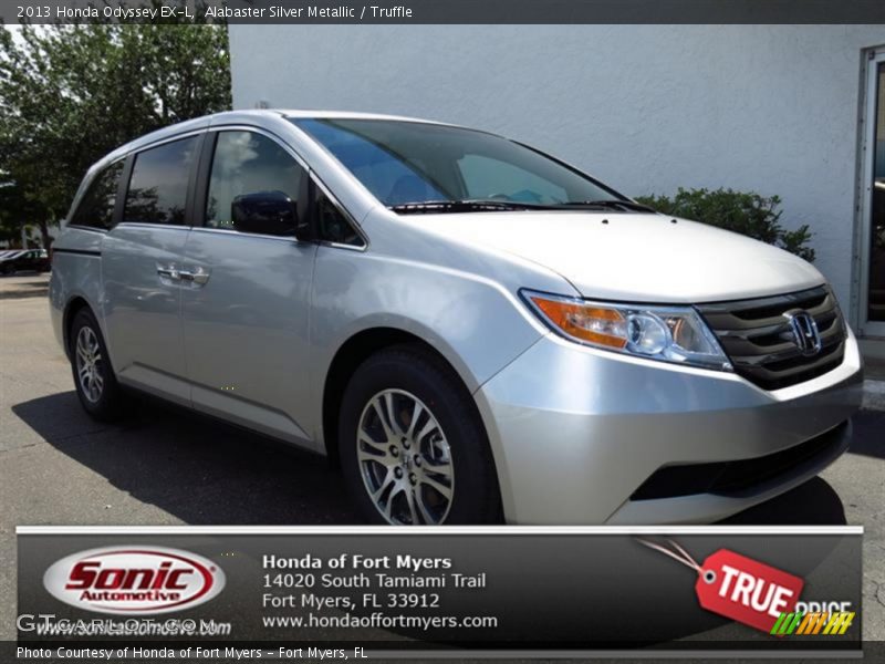 Alabaster Silver Metallic / Truffle 2013 Honda Odyssey EX-L