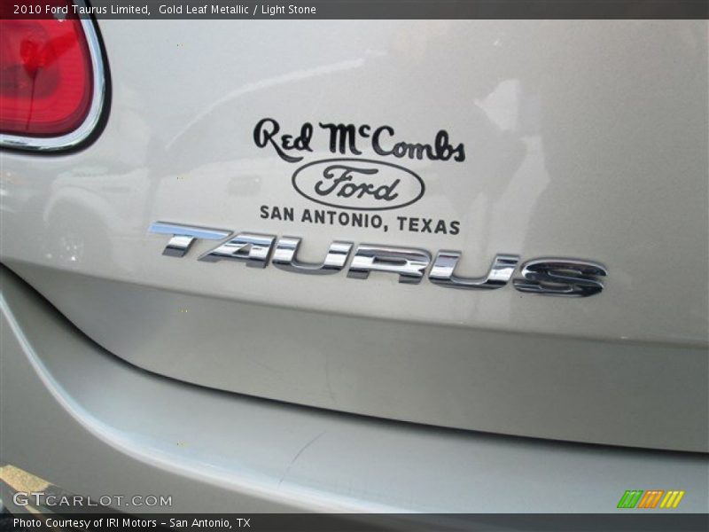 Gold Leaf Metallic / Light Stone 2010 Ford Taurus Limited