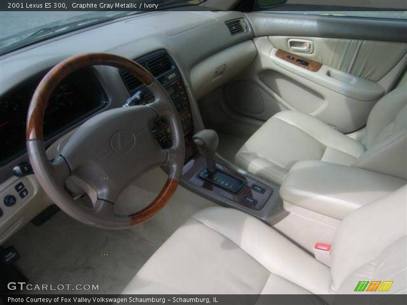 Graphite Gray Metallic / Ivory 2001 Lexus ES 300