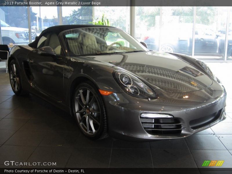 Agate Grey Metallic / Luxor Beige 2013 Porsche Boxster