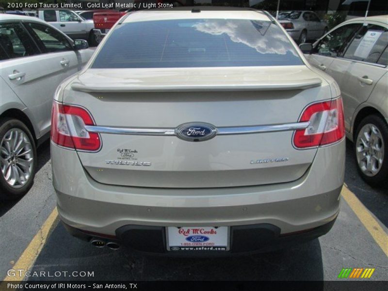 Gold Leaf Metallic / Light Stone 2010 Ford Taurus Limited