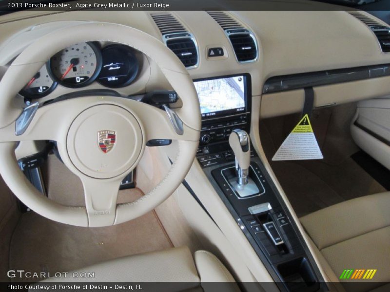 Agate Grey Metallic / Luxor Beige 2013 Porsche Boxster