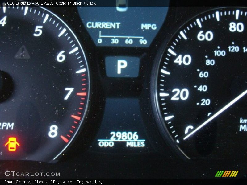 Obsidian Black / Black 2010 Lexus LS 460 L AWD