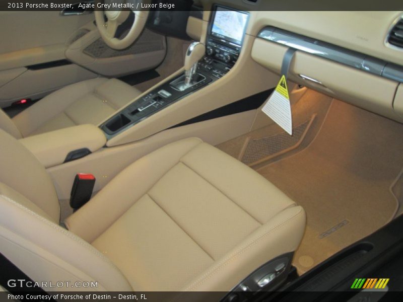 Agate Grey Metallic / Luxor Beige 2013 Porsche Boxster