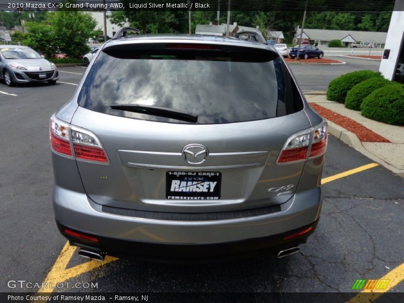 Liquid Silver Metallic / Black 2010 Mazda CX-9 Grand Touring AWD