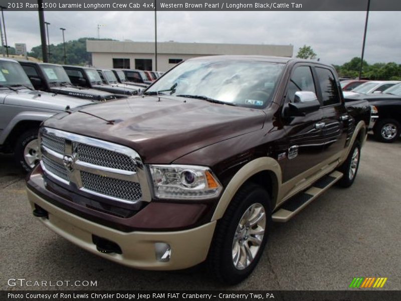 Western Brown Pearl / Longhorn Black/Cattle Tan 2013 Ram 1500 Laramie Longhorn Crew Cab 4x4