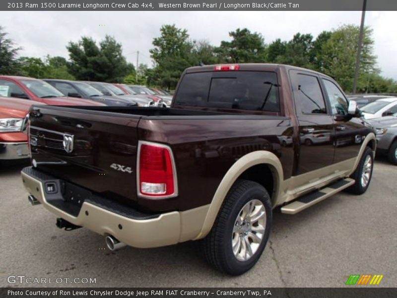 Western Brown Pearl / Longhorn Black/Cattle Tan 2013 Ram 1500 Laramie Longhorn Crew Cab 4x4