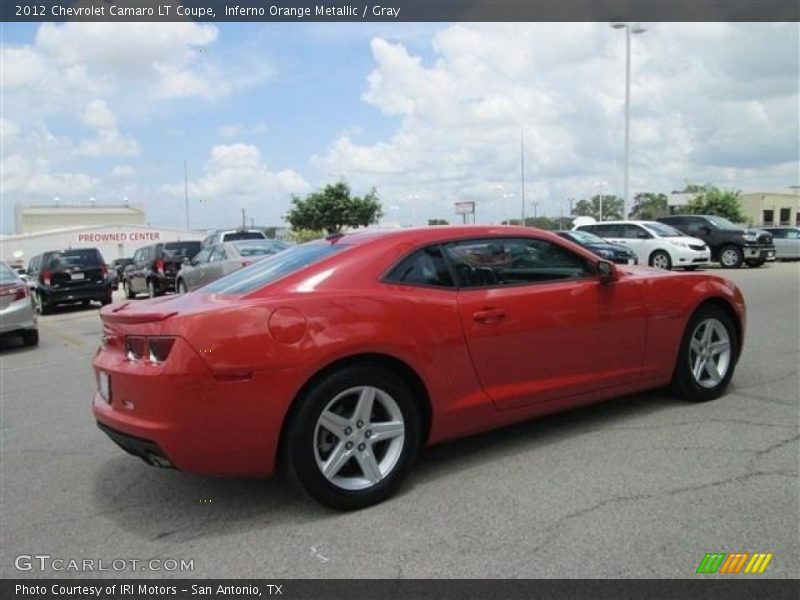 Inferno Orange Metallic / Gray 2012 Chevrolet Camaro LT Coupe