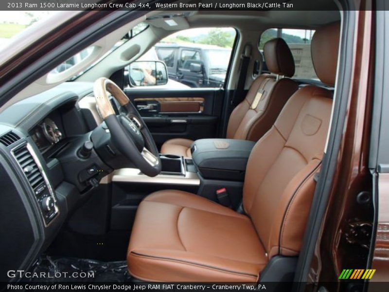 Front Seat of 2013 1500 Laramie Longhorn Crew Cab 4x4