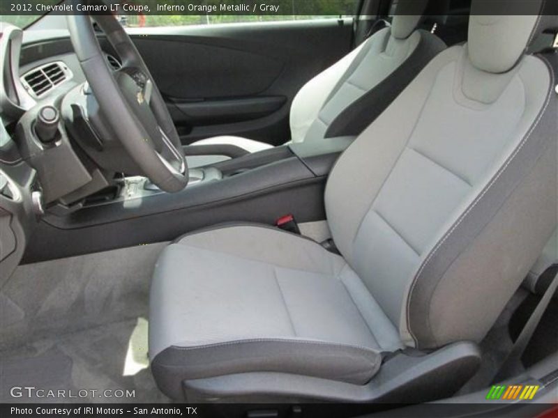 Inferno Orange Metallic / Gray 2012 Chevrolet Camaro LT Coupe