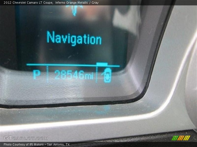 Inferno Orange Metallic / Gray 2012 Chevrolet Camaro LT Coupe